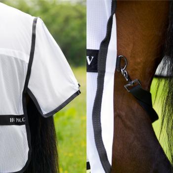 HV POLO Fliegendecke Nena m. abnehmb. Halsteil, White, Schweifverschluss